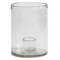 Bougeoir Luna Ø14 cm, Transparent