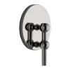 Bougeoir mural STOFF Nagel, Noir chrome