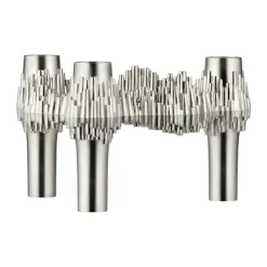 Bougeoir Quist STOFF, Chrome brossé