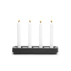 Bougeoir Stumpastaken noir, long