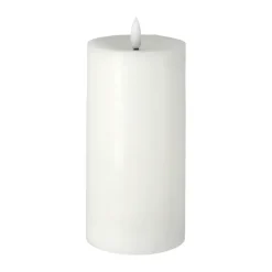 Bougie bloc LED Bright Melt 17,5 cm, Blanc