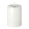 Bougie bloc LED Bright Melt 12,5 cm, Blanc