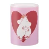 Bougie bloc LED Moomin 10 cm, Heart