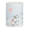 Bougie bloc LED Moomin 10 cm, Let it snow