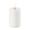 Bougie bloc Uyuni LED blanc Ø5 cm, 7,5 cm
