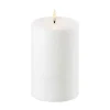 Bougie bloc Uyuni LED blanc Ø10,1 cm, 15,2 cm