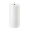 Bougie bloc Uyuni LED blanc Ø10,1 cm, 20,3 cm