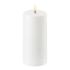 Bougie blocUyuni LED blanc Ø7,8 cm, 15,2 cm