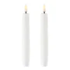 Bougie à chandelier Uyuni LED blanc Lot de 2, 15,5 cm