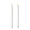 Bougie à chandelier Uyuni LED blanc Lot de 2, 20,5 cm