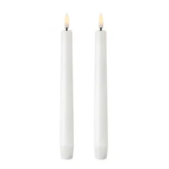 Bougie à chandelier Uyuni LED blanc Lot de 2, 20,5 cm