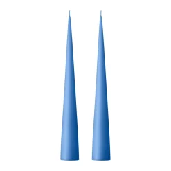 Bougie cônique ester & erik 37 cm Lot de 2 mat, Moon blue 37