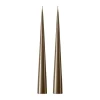 Bougie cônique ester & erik 37 cm Lot de 2 lacquées, Caviar 77