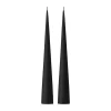 Bougie cônique ester & erik 37 cm Lot de 2 mat, Velvet matt black 95