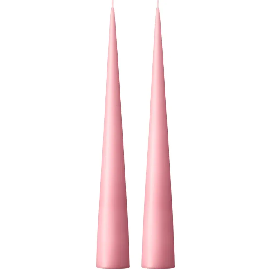 Bougie cônique ester & erik 37 cm Lot de 2 mat, Old rose 39