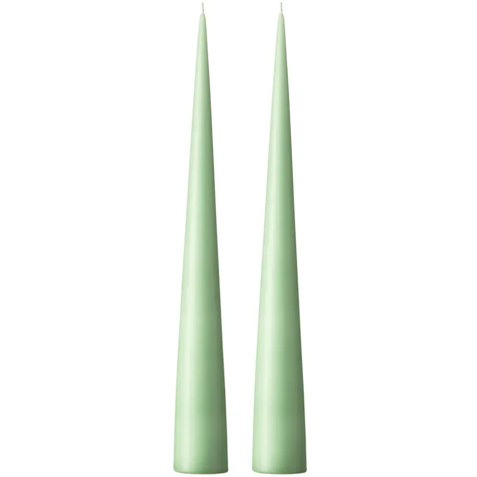 Bougie cônique ester & erik 37 cm Lot de 2 mat, Eucalyptus 66