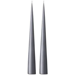 Bougie cônique ester & erik 37 cm Lot de 2 mat, Dark slate 74
