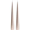 Bougie conique ester & erik 34 cm Lot de 2 métallique, Champagne 94
