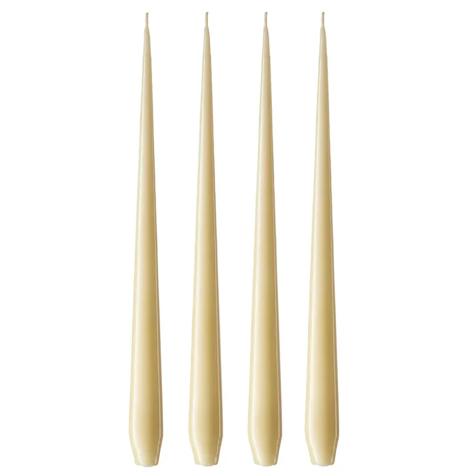 Bougie ester & erik Lot de 4 laquée, Pale ginger 14-0, 32 cm