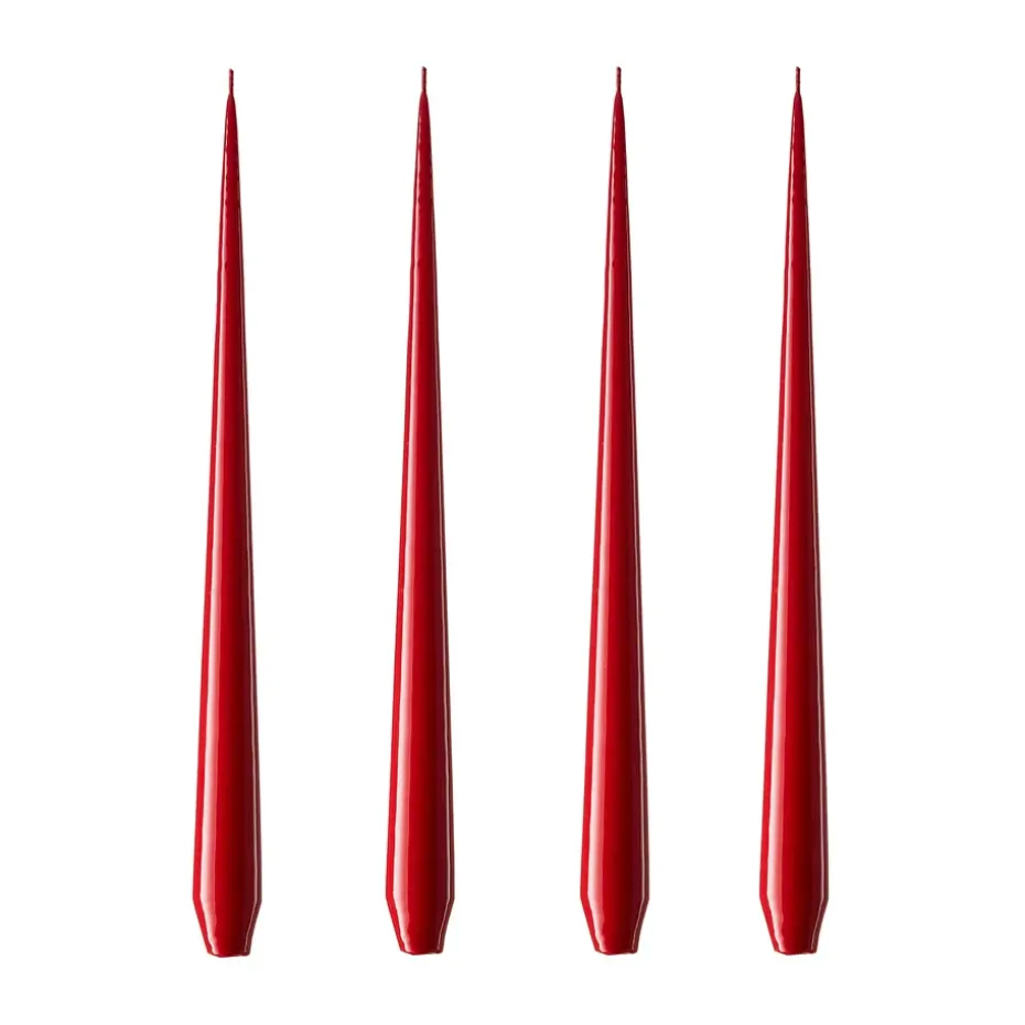 Bougie ester & erik Lot de 4 laquée, winter berry, 32 cm