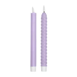 Bougie LED Design Letters lot de 2, Lilac