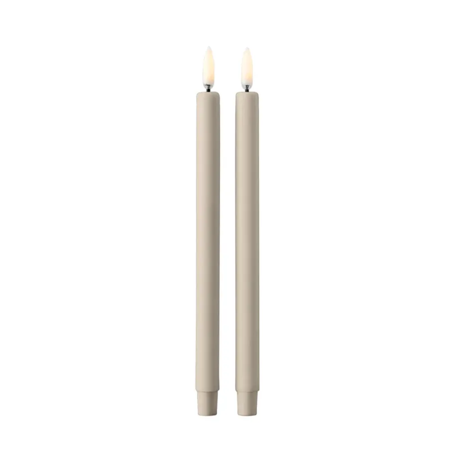 Bougie LED STOFF by Uyuni Lighting Lot de 2, Sable