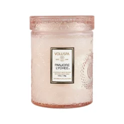 Bougie parfumée Japonica pot en verre 50 heures, Panjore Lychee