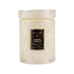 Bougie parfumée Japonica pot en verre 50 heures, Santal Vanille