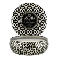 Bougie parfumée Maison Noir 3-wick Tin 40 heures, Crisp Champagne