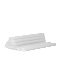 Bougies Nagel ensemble de 12, blanc