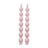 Bougies Rice 30,2 cm lot de 2, Soft pink