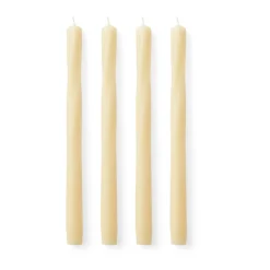 Bougies Twist 30 cm, lot de 4, Ivory