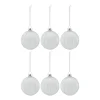 Boule de Noël Holiday lot de 6, Blanc