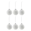 Boule de Noël Snowing lot de 6, Blanc