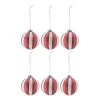 Boule de Noël Tradition lot de 6, Rouge/blanc
