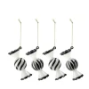 Boules de Noël Jolly, lot de 4, Blanc