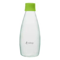 Bouteille en verre avec bouchon à vis Retap Go 08 80 cl, Forest green