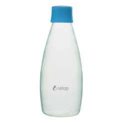 Bouteille en verre avec bouchon à vis Retap Go 08 80 cl, Light blue