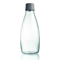 Bouteille en verre Retap 0,8 L, gris