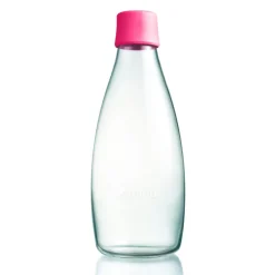 Bouteille en verre Retap 0,8 L, rose