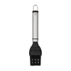 Brosse en silicone Steely Heirol, Noir-acier inoxydable