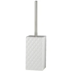 Brosse pour WC Portia, Blanc-argent