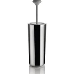 Brosse WC Birillo, Blanc-acier inoxydable