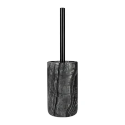 Brosse wc Marble 36 cm, Noir-gris