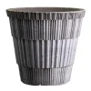 Cache-pot Atlas raw avec soucoupe, Gris, Ø18 cm