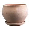 Cache-pot avec soucoupe Delphi 2 pièces, Rose, Ø24 cm, low