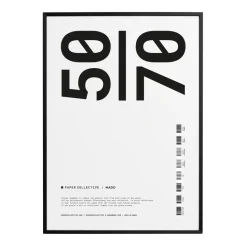 Cadre Paper Collective plexiglass-noir, 50x70 cm