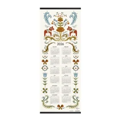 Calendrier Dalahäst 2026, 35x90 cm
