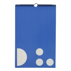 Calendrier mensuel Design Letters, Bleu cobalt