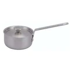 Casserole en acier inoxydable avec couvercle Inox, 1,2 l